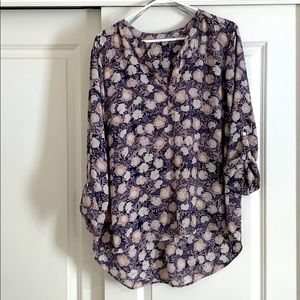 Daniel Rainn Floral 3 Quarter Length Blouse